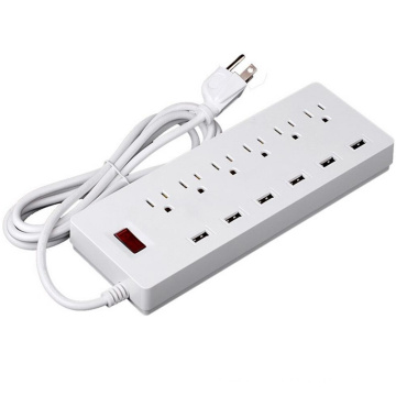 Surge Protector 6 Port Us Prise secteur avec 6 ports Smart Fast USB Charger